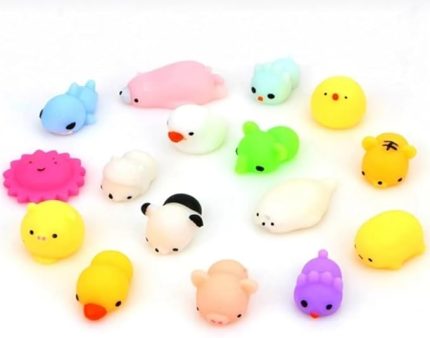 Adet Squishy, Taba Sukuşi Kawaii Hayvanlar ve Meyve, Mochi Sıkıştırma Oyuncakları, Kawaii Squishy Oyuncak, Stres Karşıtı Oyuncak Squishy Seti, Süper Yumuşak Mini Kawaii