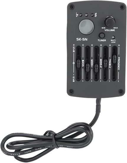 SE5N 5 Band EQ Ekolayzer Pickup Tuner Akustik Gitar, Müzik Enstrümanı Uyum Kiti, 5 Band Ekolayzır, Gitar Ekolayzır