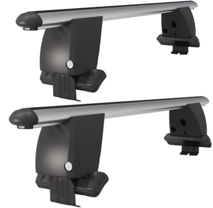 Polo HB 4 Kapı (2018-2024) için Kilitlenebilir Ara Atkı - Profesyonel Tip Araç Üstü Taşıyıcı - Portbagaj Tavan Barı (2li Set)