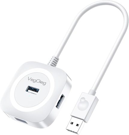 Portlu USB 2.0 Çoklayıcı Hub Beyaz