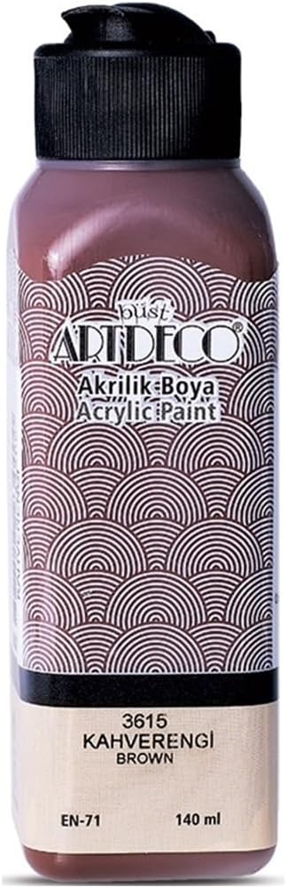 Akrilik Boya, 140ml, Kahverengi 3615