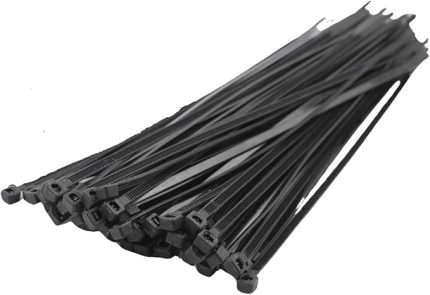 Home 100 Adet Kablo Bağı Seti, Amerikan Kelepçesi, Cırt Elektrik Kablo Bağı, Dayanıklı ve Çok Yönlü Kullanım için İdeal, Organizasyon ve Düzenleme (Siyah, 2.5x150mm)