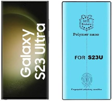 Samsung Galaxy S23 Ultra ile uyumlu Zore Polymer Nano Tam Kaplama Ekran Koruyucu – Esnek TPU Film, Kavisli Full Cover, Çizilmeye Dayanıklı