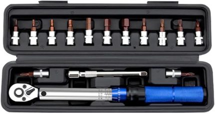 Hızlı bırakma Tork Anahtarı Yüksek Hassasiyetli Tork Ön Ayarlı Anahtarlar 2-24N.m Tork Ayarlanabil 14 inç Cırcır Anahtarı Bisiklet Araba Bisiklet Tam Aracı