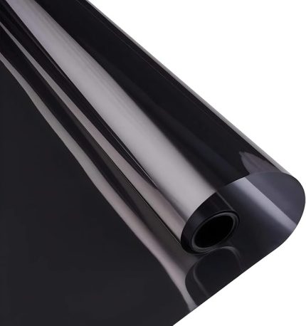 Tek Yönlü Pencere Filmi Gündüz Gizlilik Statik Yapışkan Güneş Engelleyici Cam Filmi Yansıtıcı Yeniden Kullanılabilir Pencere Filmi Ev İçin (Siyah-Gümüş) 19,68 x 78,7 İnç