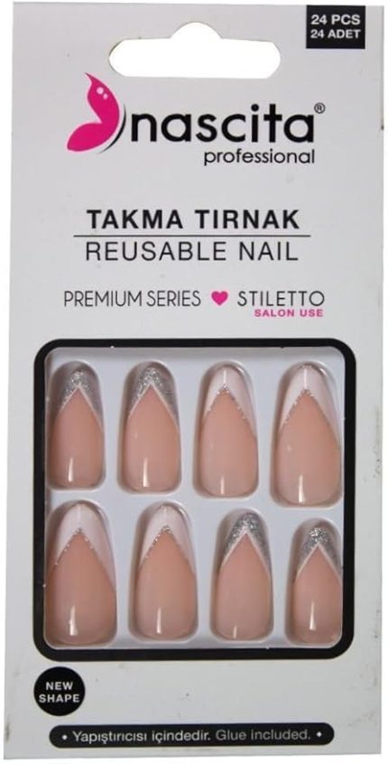 Stiletto French Tırnak - 201