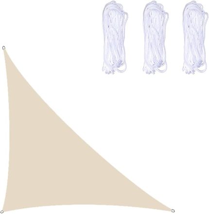 tentesi, üçgen, dik açı, 3 x 3 x 4,3 m, dış mekan güneşliği, gölgelik, su geçirmez, UV ışınlarına dayanıklı, bahçe, veranda, balkon için