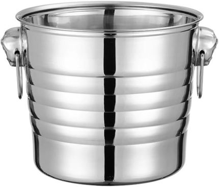 Şampanya Kovası 9,5 L Tek Cidarlı Kulplu Buz Kovası Buzluk cin923