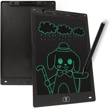 Büyük Boy Dijital Yazı Tahtası Grafik Çizim Tableti 12 Inç Lcd Çocuk Tablet (SİYAH)