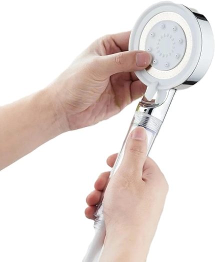 Home 5 Fonksiyonlu Filtreli Duş Başlığıü,Filtreli El Duşu,Banyo Ve Duşa Kabin İçin Handshower,Temizlenebilir Filtre,Spa Etkili Duş Başlığı (Beyaz)
