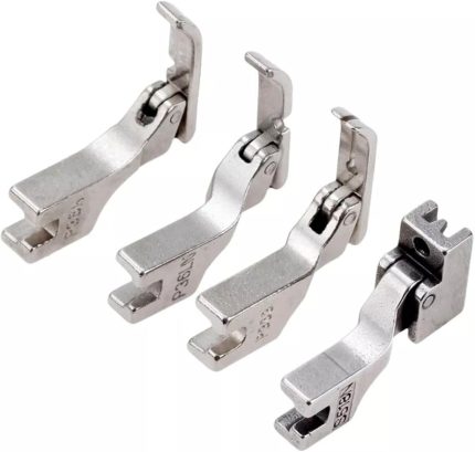 Dikiş Makinesi Fermuar Ayak Seti, 4 Parça, Sanayi Tipi