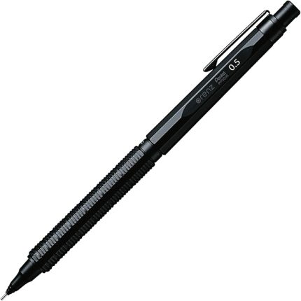 PP3005-A ORENZNERO basmalı kurşun kalem, otomatik uç beslemeli, kırılmaz uç, siyah metal gövde, 0,5 mm, 1 adet (1'li paket)