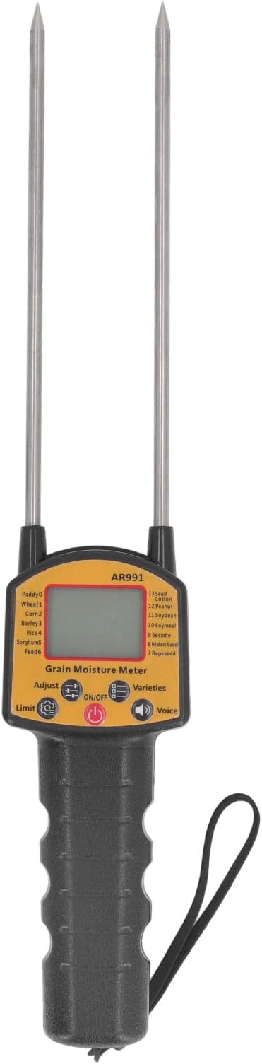 Tahıl Nem ölçer, LCD ekranlı Taşınabilir Saman monitörü Ve Düşük güç Tüketimi Arka ışığı, Yüksek Doğruluk un Test cihazı analizörü pirinç Mısır buğdayı Için Ses Istemleri
