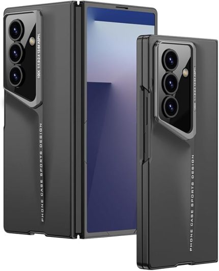 Galaxy Z Fold 7 ile Uyumlu Kılıf Ultra İnce Kamera Korumalı Sert Rubber Procase Kapak (Siyah)