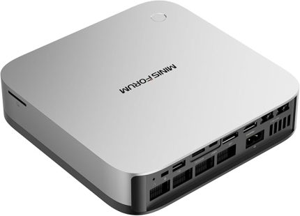 Mini PC AI X1 Pro AMD Ryzen AI 9 HX370 (12 Çekirdek/24 Konu) ve AMD Radeon 890M Mini Oyun Bilgisayarı, 96GB DDR5 2TB SSD, 8K Dört Çıkış (HDMI+DP+2xUSB4), Çift 2.5 LAN/WIFI7/BT5.4/Oculink