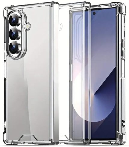 galaxy Z Fold 7 İle Uyumlu Antishock Silikon Şeffaf Kılıf