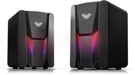 N-108 1+1 USB/Aux Stereo 2.0 RGB Masaüstü Gaming Oyuncu Hoparlör Speaker Ses Sistemi