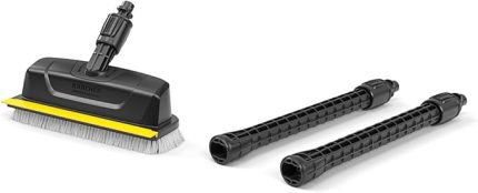Elle çalışan yüzey temizleyici PS 30 güçlü fırça (tüm Kärcher K 2 ila K 7 yüksek basınçlı temizleyiciler ile uyumlu), 3 yüksek basınçlı başlık, entegre çekme ağzı, 360 derece fırça başlığı,