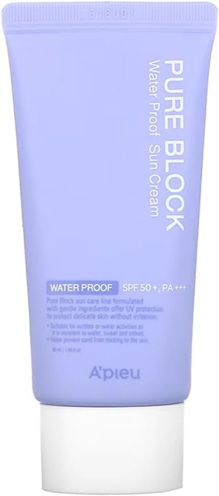 Ter ve Suya Dayanaklı Güneş Kremi A'PIEU Pure Block Water Proof Sun Cream SPF50+/PA+++ 50ml