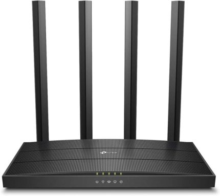 Archer C6, AC1200 Mbps Kablosuz MU-MIMO Wi-Fi Router, 4 Gigabit LAN Bağlantı Noktası, Beamforming, WPA3, Access Point Modu, Ebeveyn Denetimleri