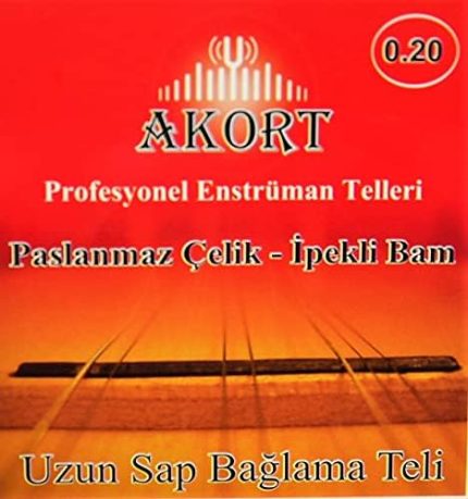 Uzun Sap Bağlama-Saz Teli 0.20 + Tezene Hediye