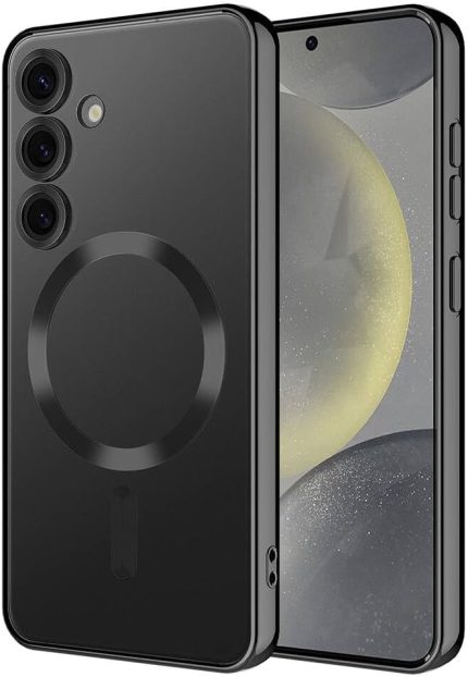 Samsung Galaxy S24 Plus ile Uyumlu Kılıf Siyah Lime Kablosuz Şarj Özellikli (Samsung Galaxy S24 Plus ile Uyumlu, Siyah)