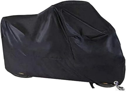 örtüsü, kışa dayanıklı, su geçirmez motosiklet brandası, dış mekan, 190T Oxford kumaş, kilitleme delikli, motosiklet, toz geçirmez branda, Harley-Davidson, Honda, Suzuki için (245 x 105 x