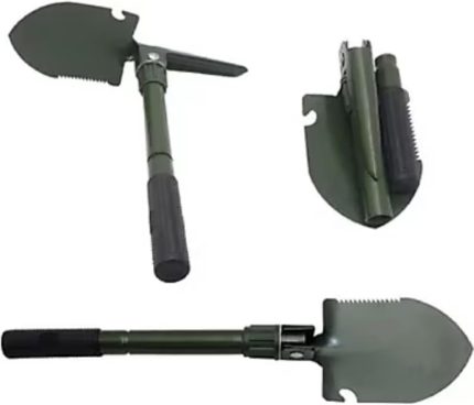 Çok fonksiyonlu katlanır kürek, pusulalı çelik mini kürek, şişe açacağı ve taşıma çantası, yürüyüş, kamp, bahçe işleri, hayatta kalma, balıkçılık, sırt çantasıyla seyahat için