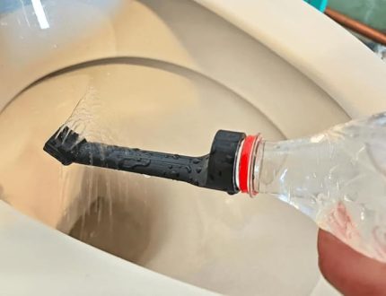 Taşınabilir Tuvalet Duşu Taharet Musluğu Portatif Bidet 1 Litre Ve Üzeri Pet Şişeler İçin (Siyah)