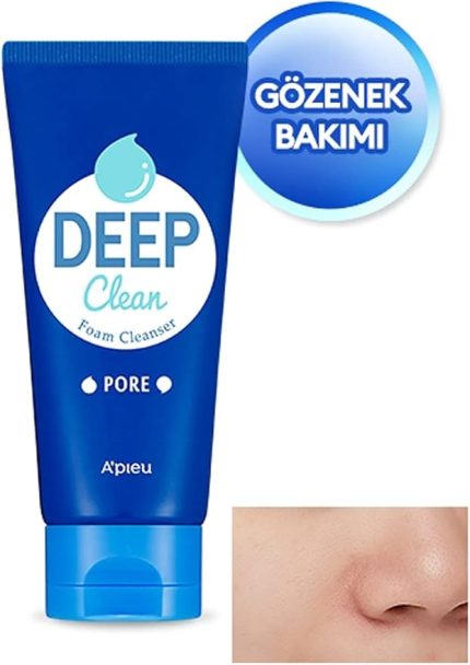 Gözenek Karşıtı Yüz Yıkama Köpüğü 130ml APIEU Deep Clean Foam Cleanser (Pore)