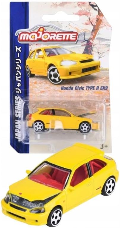212051029 Japan Series Premium Cars Diecast Honda Civic TYPE R EK9 | 1:64 Diecast Model Araba