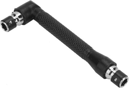 1/4 inç mini çift başlı L tipi altıgen lokma anahtar, galvanizli çelik tornavida ucu lokma anahtar aleti