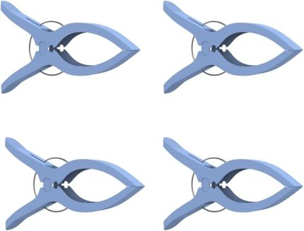 Mandal Plaj Havlusu Şezlong Sabitleyici Halı Asma Mandalı Çamaşır Klipsi Havlu Kıyafet Tutucu (4, Karışık)