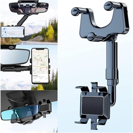 İçi Uzayan Ayarlanabilir Dikiz Aynası Telefon Tutucu Car Holder Akrobat Siyah Belirtilmemiş Dik