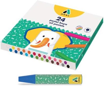 Pastel Boya, 24 Renk, Canlı ve Örtücü Renkler, Rahat ve Yumuşak Kullanım, Dökülmeyi Önleyen Ambalaj, Sağlığa Zararsız