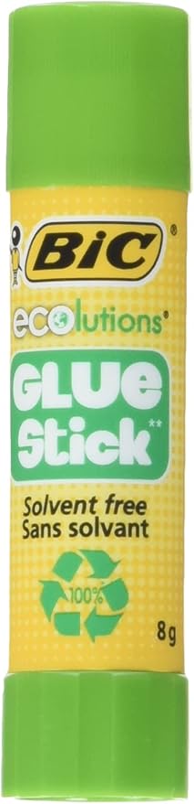 Ecolutions yapışkan, 8 g, çeşitli renklerde, 5 adet