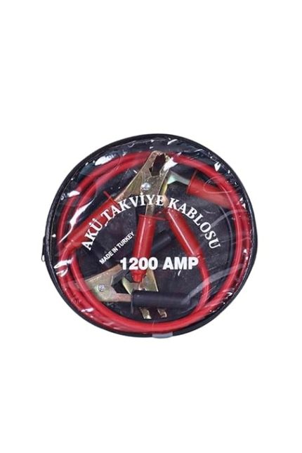 Plastik Çantalı Akü Takviye Kablosu 1200 Amper 2 Metre