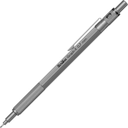 Office Graphx Mekanik Kurşun Kalem Kurşun Gri 0.7 Mm