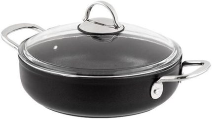 Titanium Siyah 30 Cm Karnıyarık Tencere