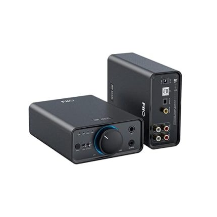 Tam Dengeli HiFi DAC Kulaklık Amplifikatörü AK4493S2, XMOS XU208 PCM384kHz DSD256, USB/Optik/Koaksiyel/RCA Girişler, 6, 35 mm/4, 4 mm Çıkış EU Plug, Siyah