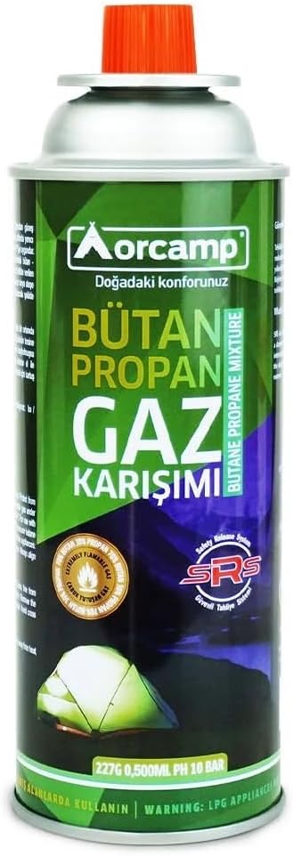 Bütan Propan Gaz Kartuşu, 227 gr