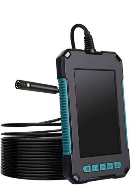 Çift kameralı 10 Mt Hafıza Kart Destekli Sert Kablo Yılan Endoskop Kamera 5.5 mm 4.3 ınc