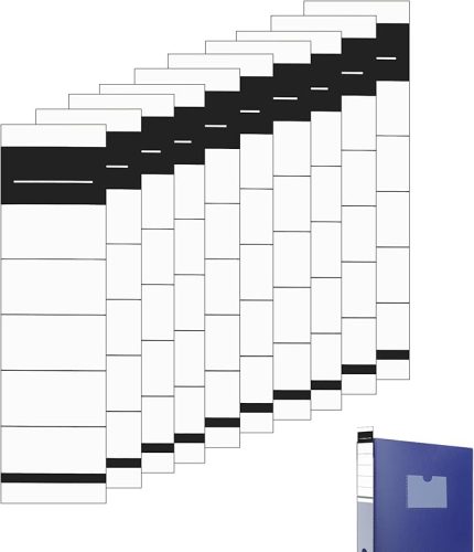 adet kendinden yapışkanlı klasör sırtı, 5,4 x 19 cm, klasör etiketi, kendinden yapışkanlı, klasör sırtlığı, standart klasörler için çıkartma