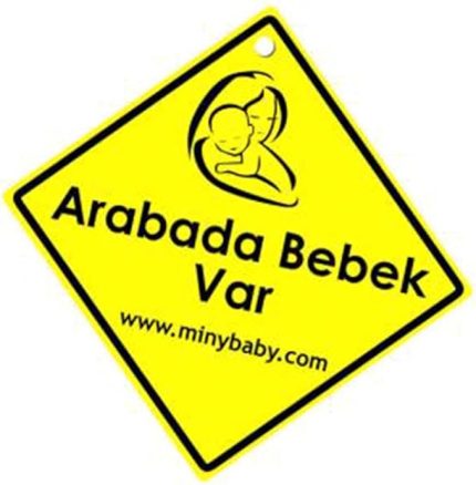 Baby Unisex Arabada Bebek Var İkazı