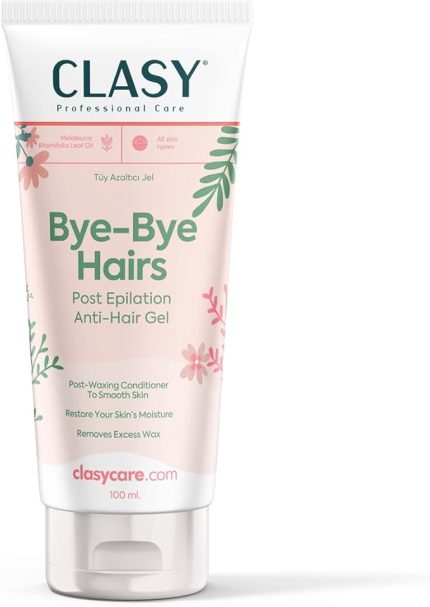 Bye-Bye Hairs Tüy Azaltıcı Jel – Epilasyon Sonrası Ağda Bakım Kremi – Nemlendirici ve Tüy Geciktirici Jel – Bacak, Bikini, Koltuk Altı İçin Uygun – Tüm Cilt Tipleri, 100 ml
