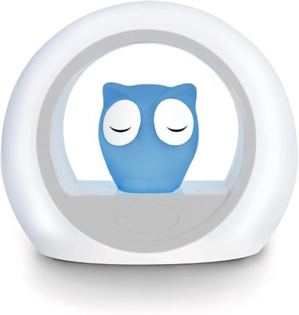 Kids Lou Ağlama Sensörlü Baykuş Gece Lambası, Mavi