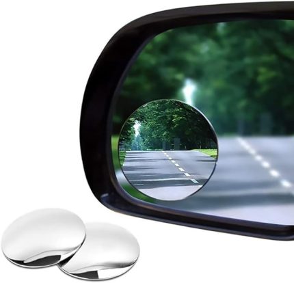 2'li Ayarlanabilir Kör Nokta Aynası – 360° Dönebilen HD Geniş Açı Çerçevesiz Dikiz Ayna Aparatı, Otomobil, SUV, Kamyon ve Tüm Araçlar ile Uyumlu, Kolay Montajlı Ayna Eklentisi