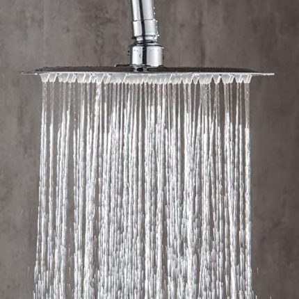 Tepe Duş Başlığı Kare Slim 304 Metal 20x20 cm KTD101