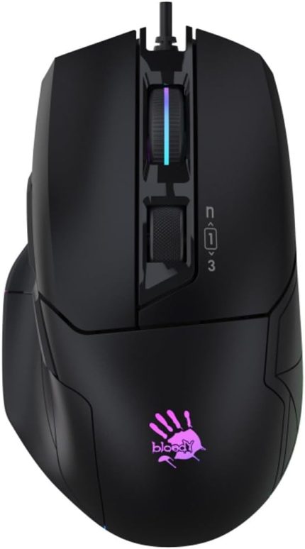 W70 Max 10000 Cpi 8 Tuş Optik RGB-UC3&4 Aktif Kablolu Siyah Gaming (Oyuncu) Mouse