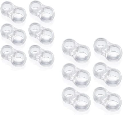 Plastik Kapı Kolu Stoperi, Kapı Arkası Duvar Koruyucu Tampon, Silikon Durdurucu, Pencere Kolu Stoperi (6)